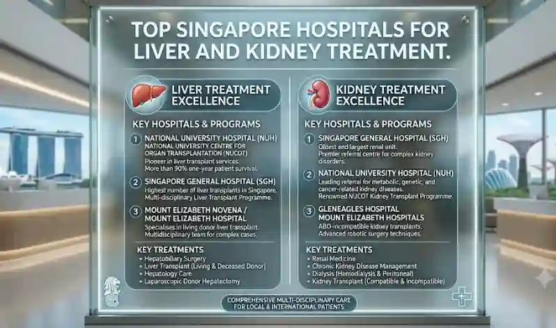 Top Singapore Hospitals for Liver and Kidney Treatment