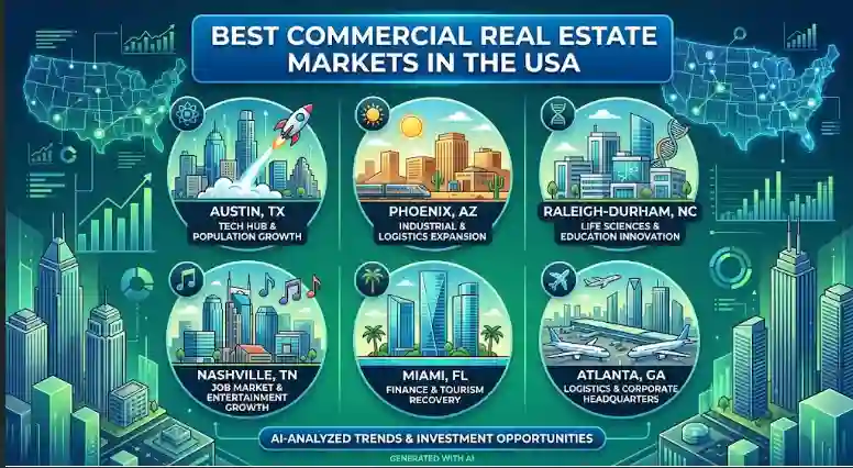 Best Commercial Real Estate Markets in the USA