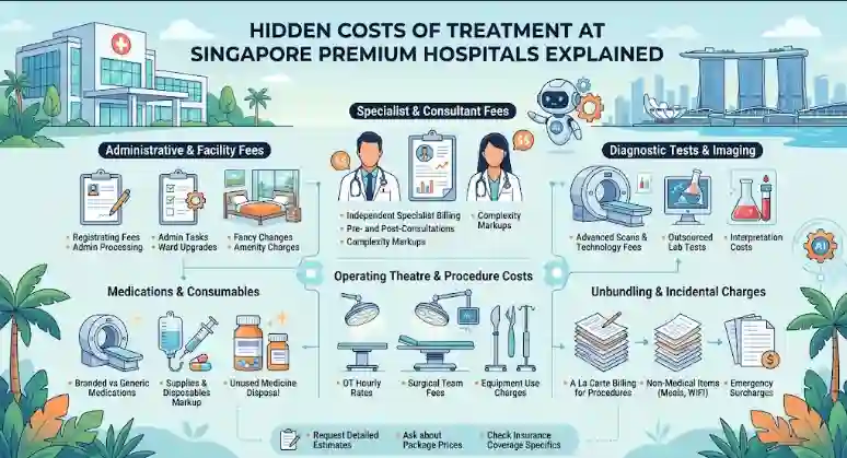 Hidden Costs of Treatment at Singapore Premium Hospitals Explained
