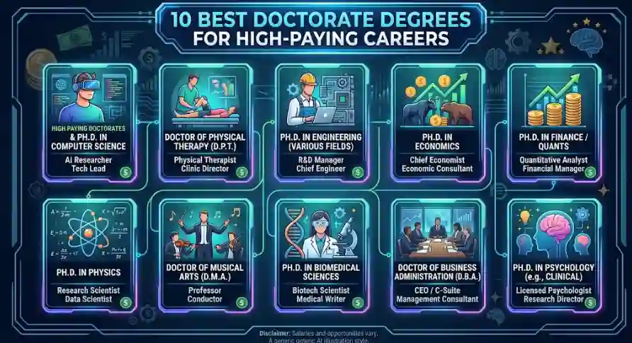 10 Best Doctorate Degrees for High-Paying Careers
