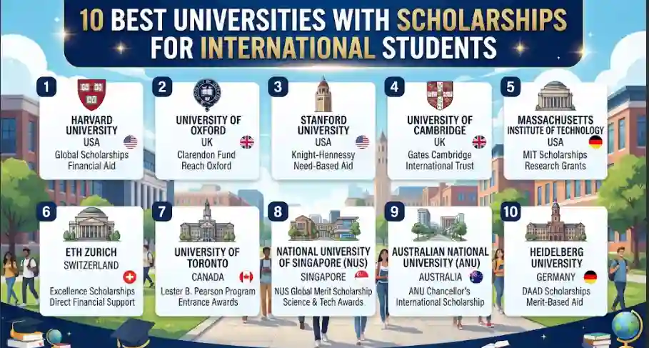 10 Best Universities With Scholarships for International Students