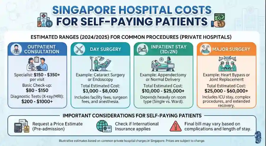Singapore Hospital Costs for Self-Paying Patients