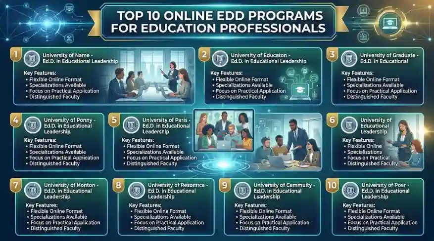 Top 10 Online EdD Programs for Education Professionals