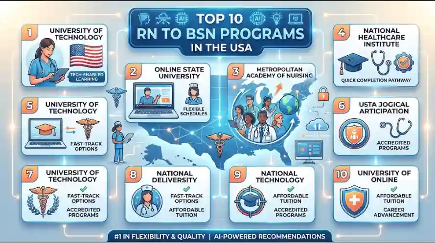 Top 10 Online RN to BSN Programs in the USA